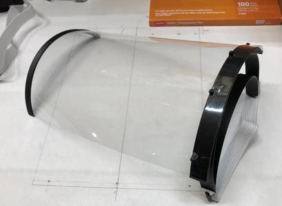 Safety - Face Shield - COVID RC2 modded shield to accept 8.5 x11 shield   