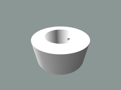Shaft collar drilled