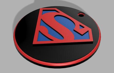 EMBLEM SUPERMAN KEYRING/LLAVERO v2