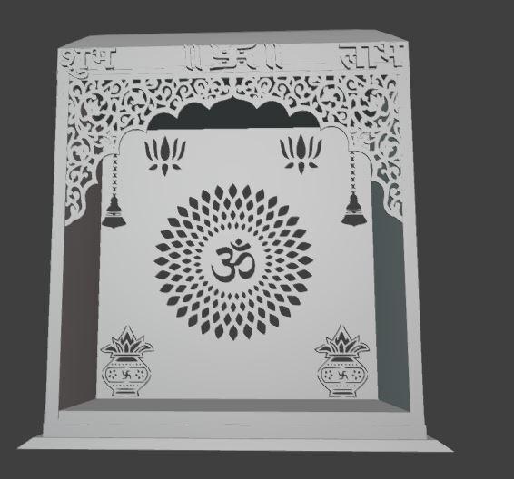 Hindu Temple Mandir with Om Design