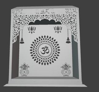 Hindu Temple Mandir with Om Design