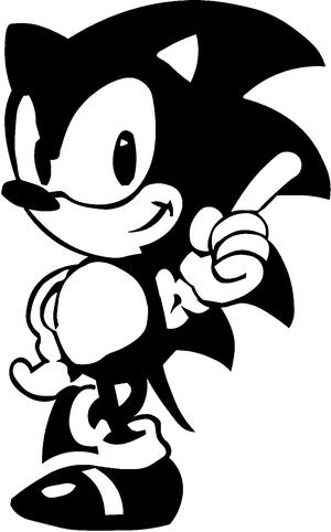 Sonic wall decal