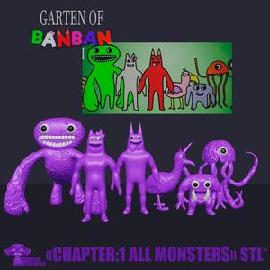 Garten of Banban All Monsters PACK from Chapter 1 - 3D Models STL*