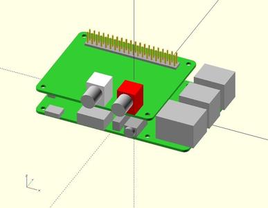Open SCAD Raspberry PI3 model