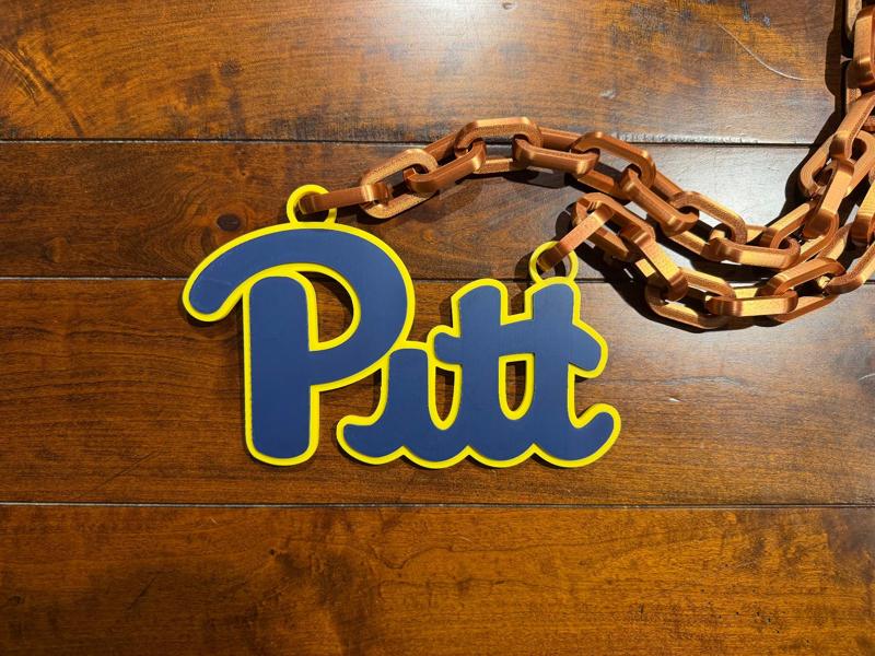 Pitt Panthers Oversized Necklace Logo
