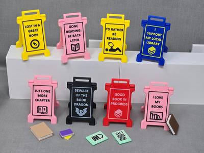 Book Lover Folding Sign