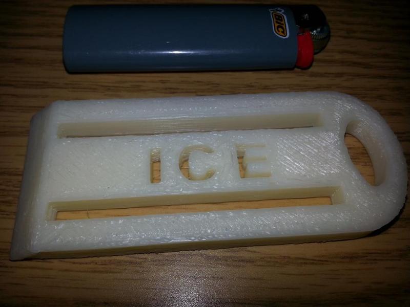 Ice Scraper Key Chain - Heavy Duty