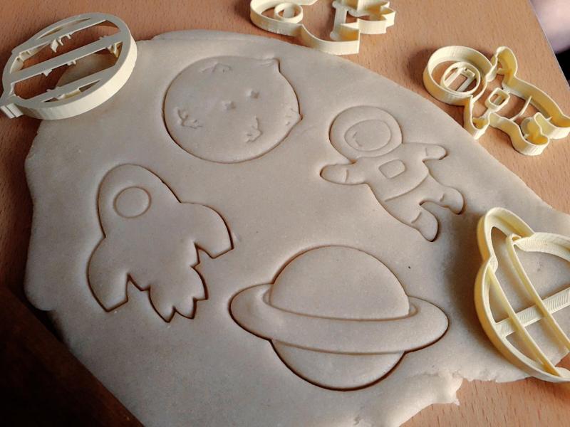 x4 Espaciales galácticos viaje - cortante galletas masa nasa