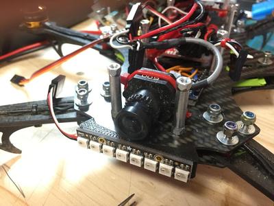 NeoPixel Stick mount for 5'' SpiderHex