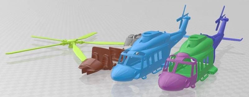 Agusta Westland AW139D Printable Helicopter