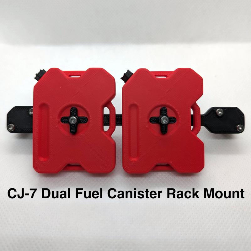Axial SCX10 III Jeep CJ-7 - Dual Scale Fuel Canister Rack Mount
