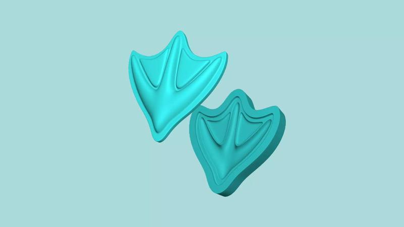 Duck Footstep - Silicone Mold -Template