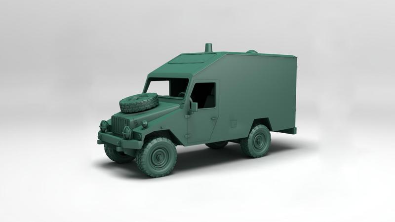 UMM Cournil Military Ambulance 1:64