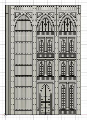 Gothic Style Huge Large Building BDG001