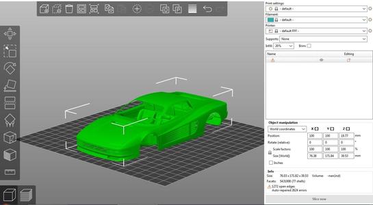 Ferrari Testarossa 1984  SCALE-1-24  SEPARATE-READY TO PRINT