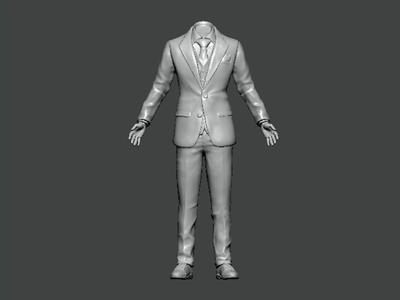 3D Model-CLOTHES0004 man in suit