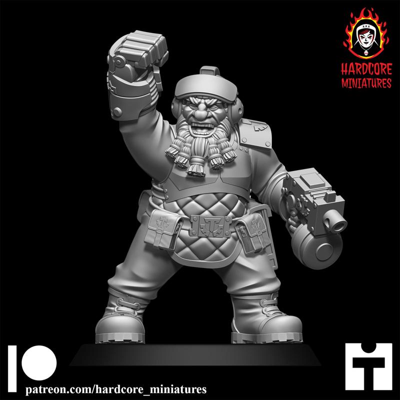 Space Dwarf Officer Modular Set 4