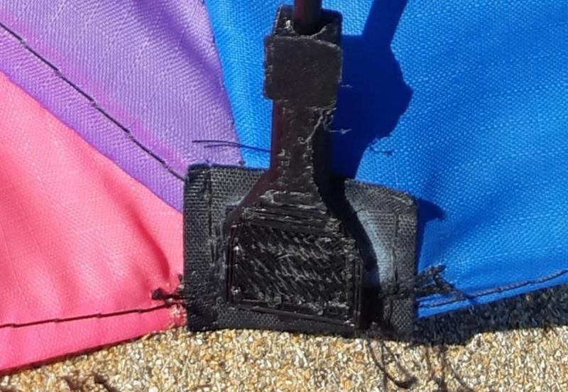 Decathlon-type sports kite connectors