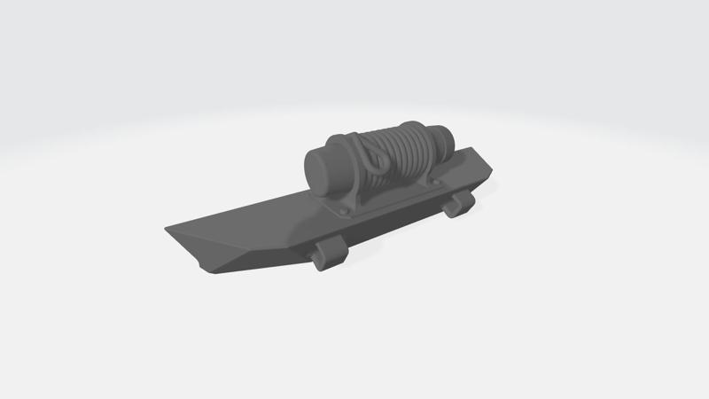 Bumper with winch for SCX24