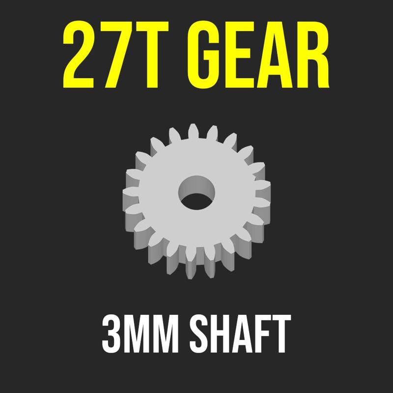 GEAR PINION 27T 3MM SHAFT MOTOR RC CAR CRAWLER