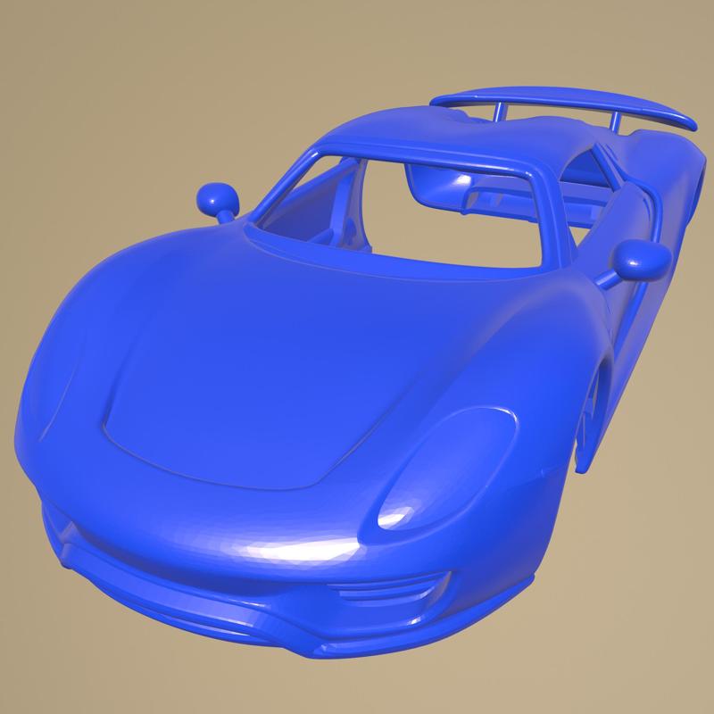 Porsche 918 Spyder 2015 PRINTABLE CAR BODY