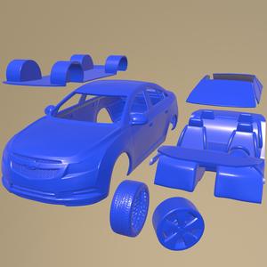Chevrolet Cruze 2011 PRINTABLE CAR IN SEPARATE PARTS