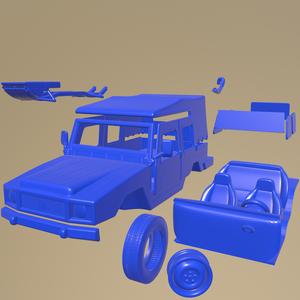 Volkswagen Iltis 1978 PRINTABLE CAR IN SEPARATE PARTS