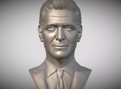 George Clooney bust