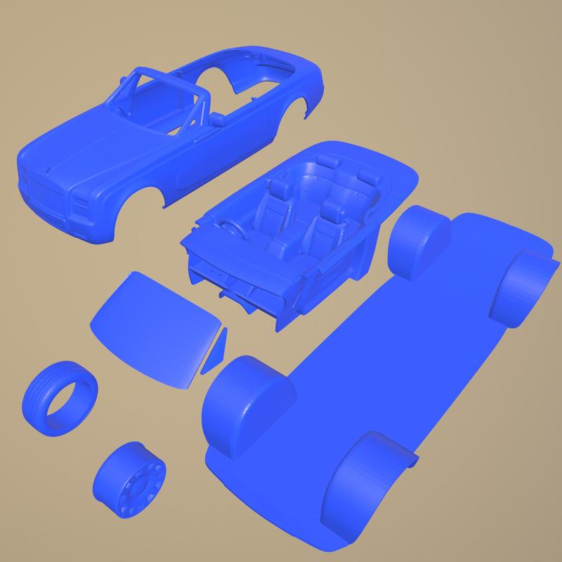 Rolls Royce Drophead 2013 printable car in separate parts