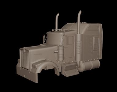 kenworth_w900 2006 3d print model