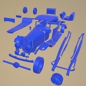 Cadillac V-16 Roadster 1930 PRINTABLE CAR IN SEPARATE PARTS