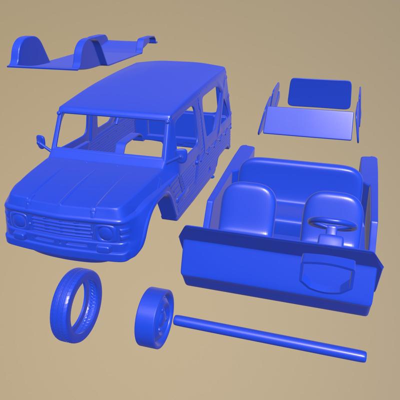 CITROEN MEHARI 1968 PRINTABLE CAR IN SEPARATE PARTS