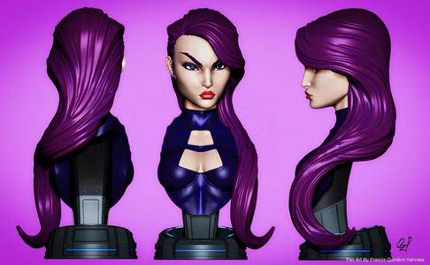 Campbells Psylocke Bust