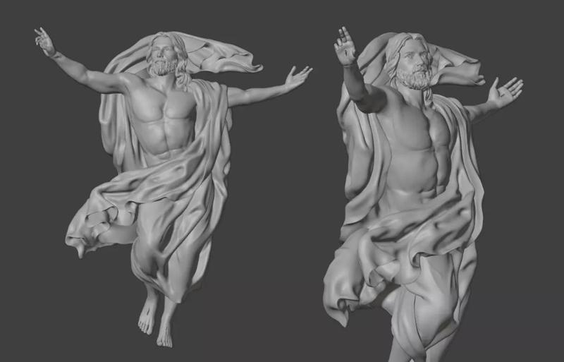 God ascended to heaven