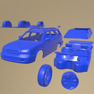 Suzuki Baleno Esteem 1999 PRINTABLE CAR IN SEPARATE PARTS