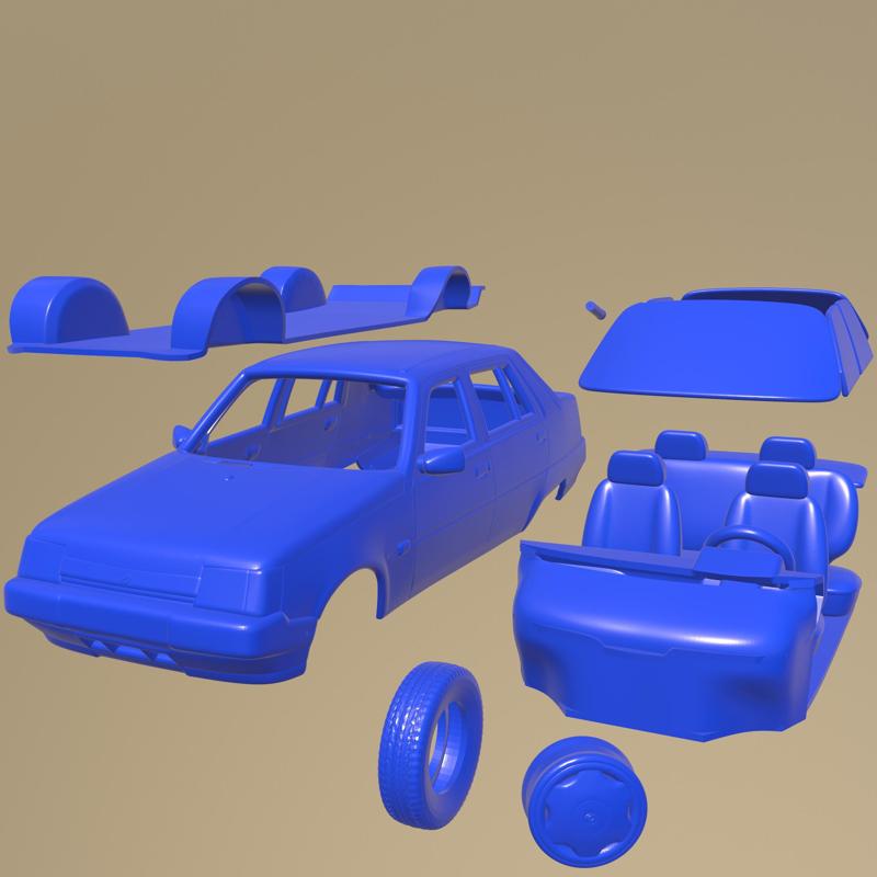ZAZ 1103 Slavuta 1999 PRINTABLE CAR IN SEPARATE PARTS