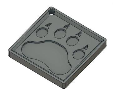 Bear Paw Keychain