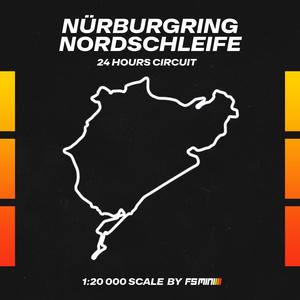 Nürburgring Nordschleife 24h circuit layout | 1:20 000 scale