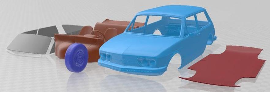 Volkswagen Brasilia 1980 Printable Car