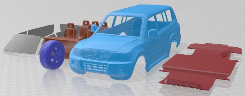 Mitsubishi Pajero Montero Wagon 2005 Printable Car