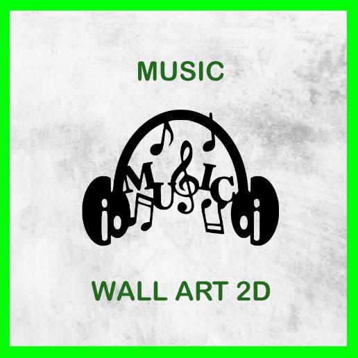 MUSIC WALL ART 2D