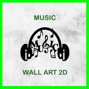 MUSIC WALL ART 2D