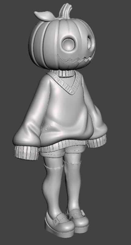 Halloween Pumpkin Girl