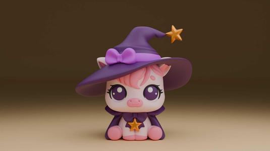 Halloween unicorn figure