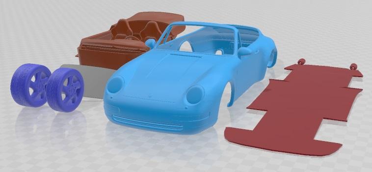 Porsche 911 993 Carrera Cabrio 1995 Printable Car