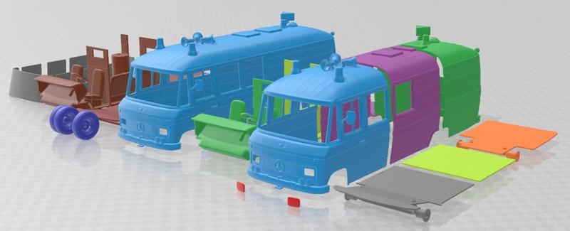 Mercedes Benz L 508 D Emergency Command 1978 Printable Van