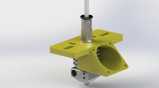 BPS Extruder with Fan Mount and Cable Holes