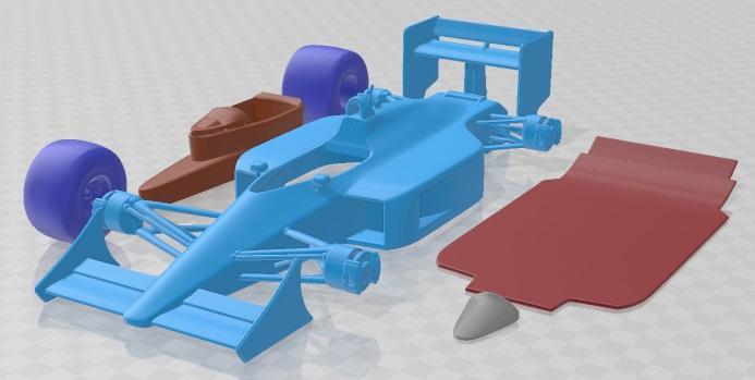 Mclaren MP4 4 Ayrton Senna F1 Printable Car