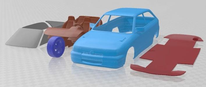 Opel Astra F GSi 1991 Printable Car