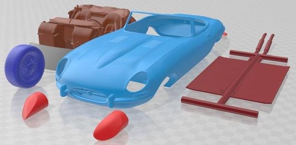 Jaguar E Type Roadster 1962 Printable Car